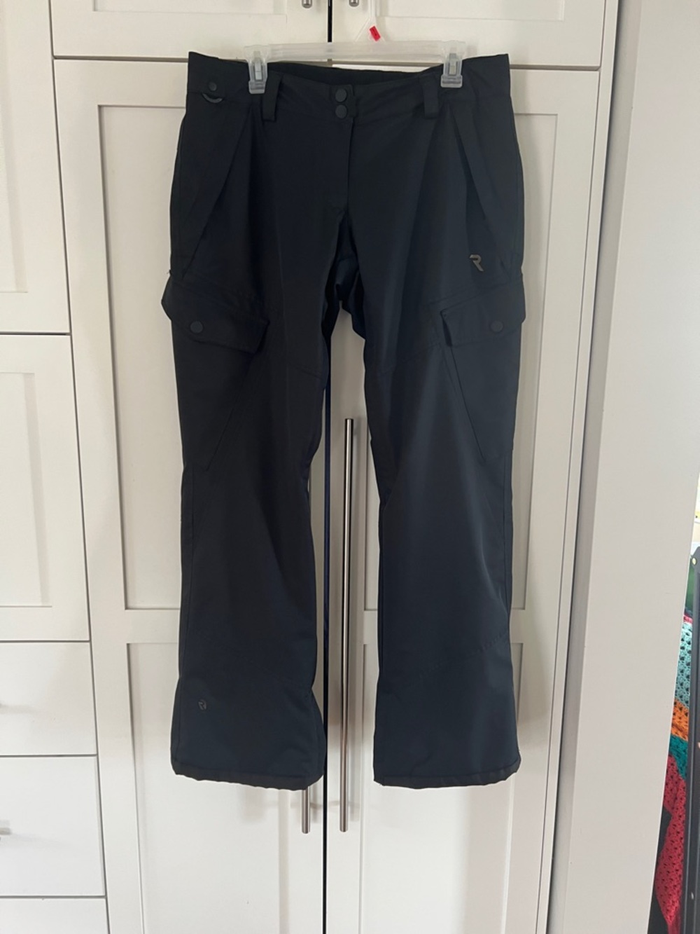Ripzone Men's Black Cargo Snow Pants